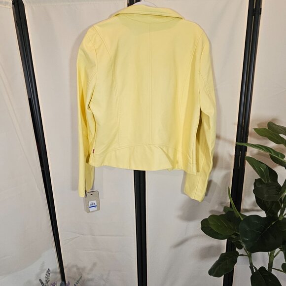 Levi Faux Leather Moto Jacket Size XL - Picture 9 of 15